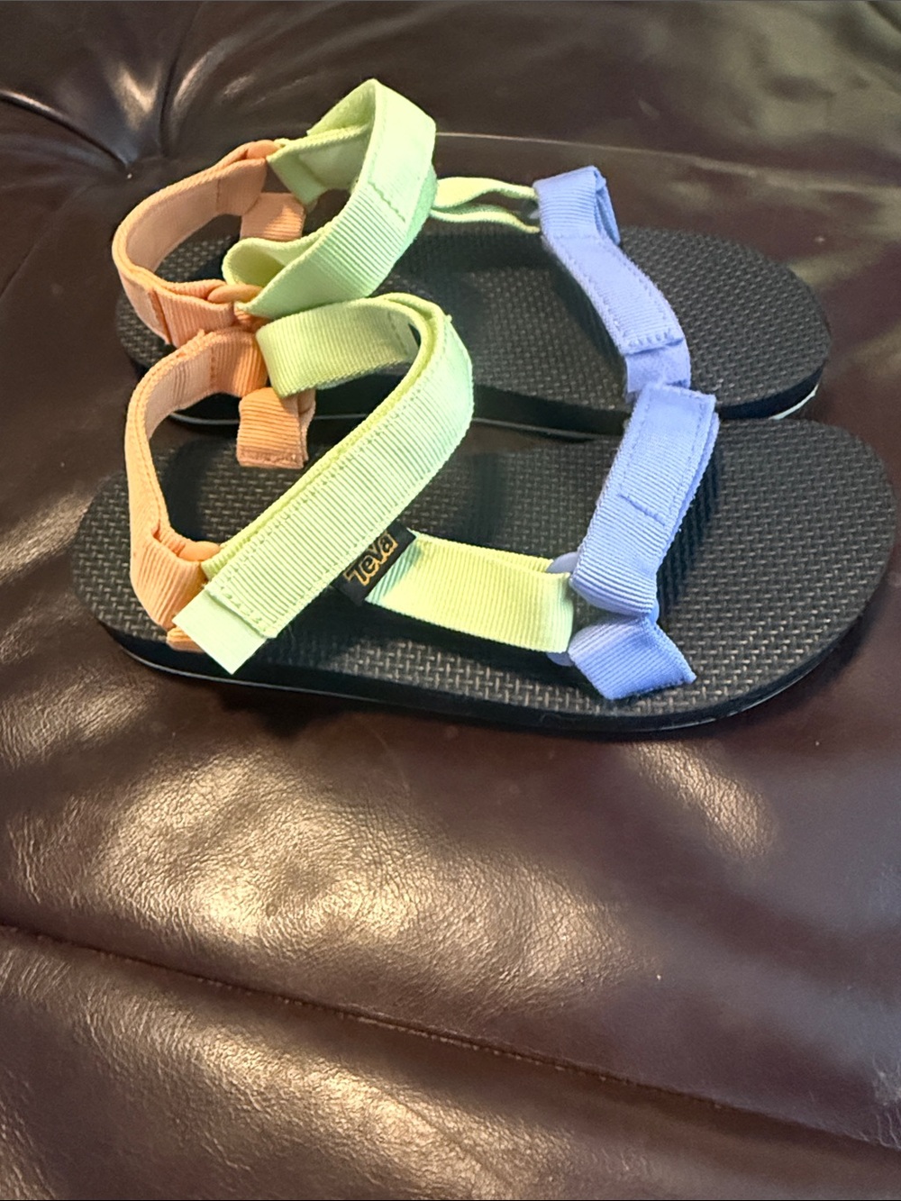 Teva Kids Green, Purple & Orange Strap Sandals - Picture 2 of 2